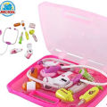 PEZYOX Doctor Play Set with Pink Trolley Suitcase and Light and Sound Effects for Kids. 