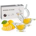 Bird Shape Manual Lemon Clip Squeezer, Acrylic Lemon Juicer, Hand Press Lemon Squeezer for Kitchen, Citrus Press Juicer Squeezer Kitchen Tool, Ergonomic Portable lemon Juicer, Lemon Slice Wedge Squeezer. 