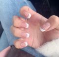 12pcs/set nails, artificial nails, french nails, acrylic nails, nails kit, stickon/ presson artifical nails. 