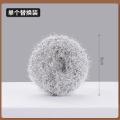 Acrylic Silk Ball Pot Brush Cute Bear Handle Dish Scrub Brushes With Drain Rack Kitchen Cleaning Scrubbers For Washing Iron Pan. 
