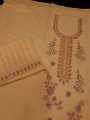 2 Piece Cotton Embroidered Suit for Women Soft Fabric, Fancy Design, Unstitched for Custom Fit. 