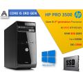 HP PRO 3500 PC With SSD - Core i5 3rd Gen 3470 Processor Upto 3.60Ghz - RAM 8GB DDR3 - 500GB Hard Drive - 128GB SSD -  Windows 10 (Activated). 