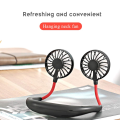 Hands-Free Neck Fan with Dual Cooling & Adjustable Speeds (USB Rechargeable) - Wearable Portable Double Fans Headphone Shape,3 Speed Adjustable Mini Fan for Gym Sport Climbing Indoor Outdoor. 