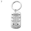 Fashion Letter Husband Wife Girlfriend Boyfriend Tag Pendant Necklace Keychain. 