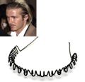 David_Beckham Style Black Metal Headbands Wave Hairband For Men Black Color Hair Band For Man For Daily Use Fashionable Black Metal Waved Style Alice Sports Hairband Headband Headwear Accessory Spring Wavy Hoop For Men Women (Zig Zag). 
