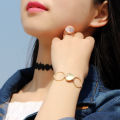 2 In 1 Magic Retractable Heart Ring Bracelet Stretchable Twist Folding Jewelry. 