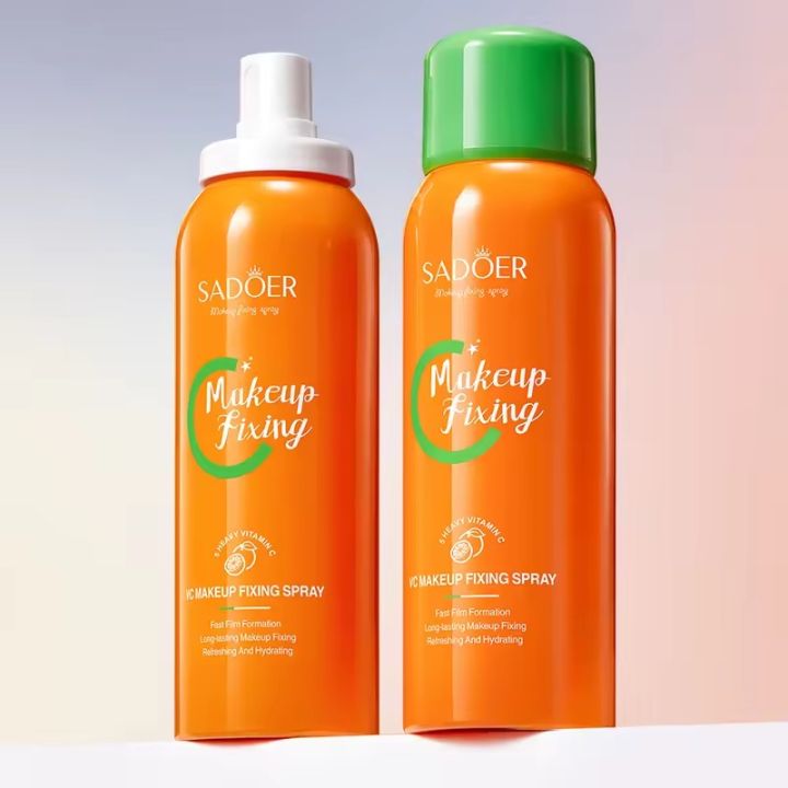 SADOER Waterproof Long Lasting Hydrating 5 Heavy Vitmain C Setting Makeup Spray Moisturizing Nourishing OIL CONTROL Makeup Fixing Spray SD13309