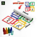 Ludo Game - 24''x24'' Ft Board | Printed on Flex | Large & Foldable | with Gotte Set | Designed for Kids Who Love Cartoon Characters like Tom & Jerry, Doraemon, and Mickey Mouse | Classic Family Game. 