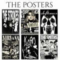 16 pcs 90’s ROCK A6 Posters – 4.1x5.8 inches poster Perfect Wall Art for Any Space closet Modern Room Aesthetic room inspo music pinterest look girly trendy cool posters. 