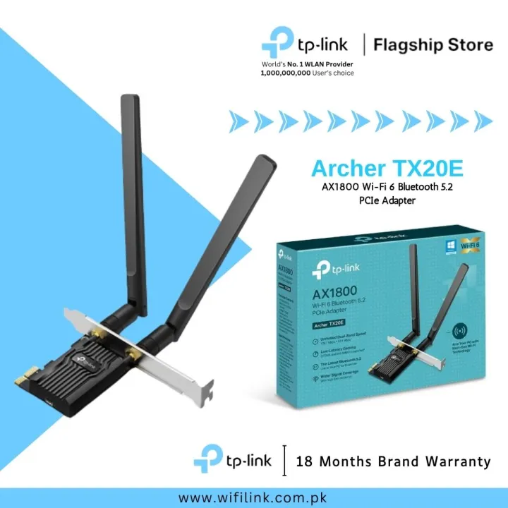 TP-Link%20Wi-Fi%206%20Bluetooth%205.2%20Card%20Archer%20TX20E%20/%20TX50E%20AX1800%20Wi-Fi%206%20Bluetooth%205.2%20PCIe%20Adapter%20-%2018%20Months%20Brand%20Warranty%20-%20Image%202