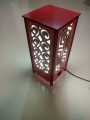 Table Lamp, Wooden Square Laminated MDF, Laser Cut, Home Decor. 