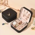 Small Jewellery Box - Mini Travel Jewellery Boxes Case, Portable Faux Leather Jewellery Storage Box Organiser for Women Girls. 
