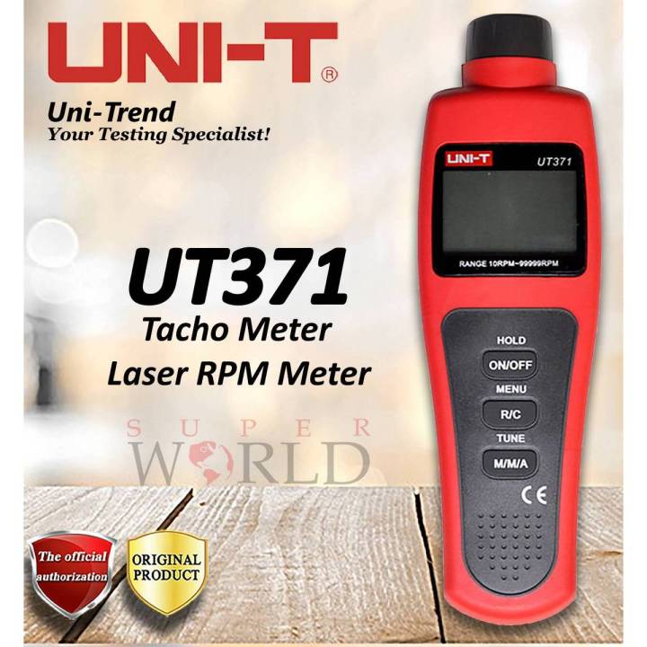 Taco Meter, Laser Rpm Meter Ut 371 - Red Grey