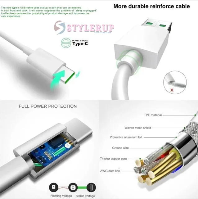 Oppo%2033%20Watt%20Supervooc%20original%20Fast%20Charger%20Cable%20For%20OPPO%20A96%20A76%20F19%20F19%20Pro%20Find%20N%20X%20K9X%20R11%20R17%20Reno%207%20se%206%20Pro%20With%201M%20Oppo%2033w%20USB%20to%20Type-C%20Cable%20-%20Image%202