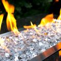 High Luster 1/2" Fire Glass for Fire Pits & Fireplaces. 