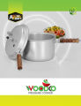 Ar Woodco Pressure Cooker Wood Handle Heavy Weight Best Quality Trending Cooker All Sizes Available. 