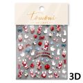 Cute Little Bear Angel Donuts Bowknot 5D Soft Embossed Reliefs Self Adhesive Nail Art Stickers Lovely Bunny 3D Manicure Decals. 