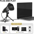 USB Microphone, TONOR Cardioid Condenser Computer PC Mic with Tripod Stand, Pop Filter, Shock Mount for Gaming, Streaming, Podcasting, YouTube, Voice Over, Twitch, Compatible with Laptop Desktop, TC30. 