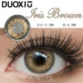 ZEBF--DUOXIU 1 Pair Contact Lens with Colorful Degree Brown Lens Eyes Colored Graduated Pupils Circle Lenses Beauty Lenses Natural New. 