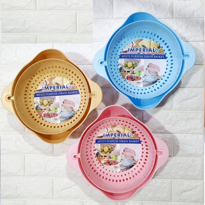 Kitchen organizer Double Layer Colander Drainer Basket with Bowl for Washing Fruits and Vegetables convenient kitchen accessories strainer kitchen organizer storage baskets