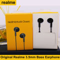 Realme Buds Classic Wired Earphone Type C 3.5mm In-Ear Headset 14.2mm Audio Drive HD Microphone Built-In Music For Smartphone. 