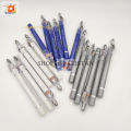 Lip & Eye Pencil Waterproof Matte Lip Liner Pencil 1pc Smooth Lip Makeup Cosmetic Lipliner and Eyeliner Pencils - White/Grey/Blue. 