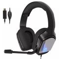 HP Gaming Headset H220GS Wired Stereo Noise Cancelling Gaming Headphone Black Cool lighting design USB jeck with Microphone for PC Laptop. 