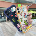 JIUMOO Case For Infinix Hot 10 Play Case Fashion Cartoon Monster Cube Thin Shockproof Square Edge Silicone Casing Full Cover Camera Protect Cases Softcase. 