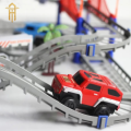 Railway Racing Track Play DIY Multi-layered Assembling City Racing Rail Car Children Vehicle Slide Train educate Gift. 