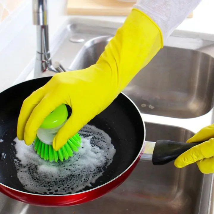 New Imported Heavy Duty Rubber Gloves - Yellow Latex, Household Cleaning, Dishwashing, Strong, Work, Medical, Food Safe, 1 Pair