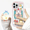 AMORVOR for Vivo V11i Back Cover With Free Holder Cartoon Animals Soft Wavy Phone Case Camera Protection Transparent TPU Soft Cover. 