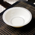 Sleek Borders Melamine Dinner Set DS#6001 (  4 Person serving Dinner Set = 22 PCS  ,  6 Person serving Dinner Set = 30 PCS  ,  8 Person serving Dinner Set = 43 PCS ). 