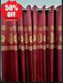 Top Border Design Export Quality Ready Made Curtain Pack of (1). 