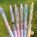 1/6Pcs Set 0.5mm Black INk Press Gel Pen Sanrio Cute Examination Signature Pen School Supplies. 