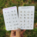12 Pairs Of Silver Earrings Set Simple And Versatile Earrings Combination Fashion Popular Small Earrings. 