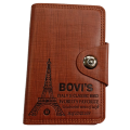 Ready Stock Bovi's Hot Best Selling Men Wallet and Card Holder Premium Product Real Brown Color. 