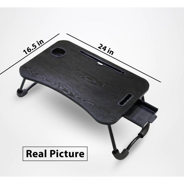 New elegant Wood Portable Laptop Table Foldable work from home and office use bed and sofa use