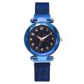 LO 【life waterproof】Net red star watch hot shivering luminous table with the same magnet magnet iron Milan ladies watch. 