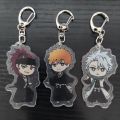 BLEACH Anime Figures Kurosaki Ichigo Candice Catnipp Cosplay Acrylic Keychains Kuchiki Byakuya Character Keyring Pendant Decor. 