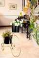 Planters -Luxury Flower Floor Stand Cycle Planter with 2 Metal Stands for Elegant Home Decoration- Planters Pots flower stand- Modren Planters Flower Pot (Without Flowers). 