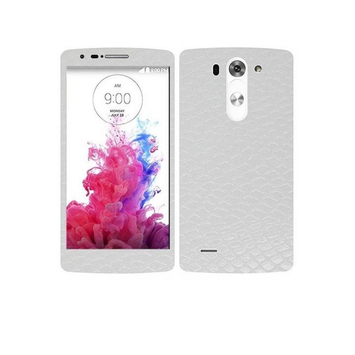 G3 S White Snake Leather Texture Mobile Skin