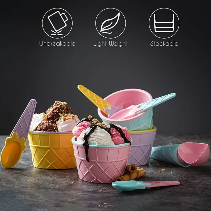2Pc%20Set%20Ice%20Cream%20Solid%20Bowl%20with%20Spoon,%20Plastic%20BPA-Free%20Ice%20Cream%20Cone%20Shape%20Cup.%20-%20Image%207