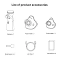 Portable Mesh Nebulizer Machine for Adults & Kids | Rechargeable Medicine Inhaler Nebulizer for Breathing Relief, Cough, Asthma | Masks for Kids & Adults. 