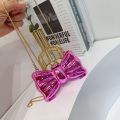 Mini Lock Crossbody Bag for Women | Square Bow Shape Fashion Purse | Small Shoulder Bag for Girls | Stylish Mini Bag 6 Colors. 