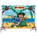 Disney Lilo Stitch Birthday Party Decoration Stitch Balloon Disposable Tableware Gift Bag Backdrop For Kids Party Supplies. 