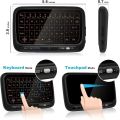H18 Mini Full Touch Screen 2.4GHz Air Mouse Touchpad Backlight Wireless Keyboard. 