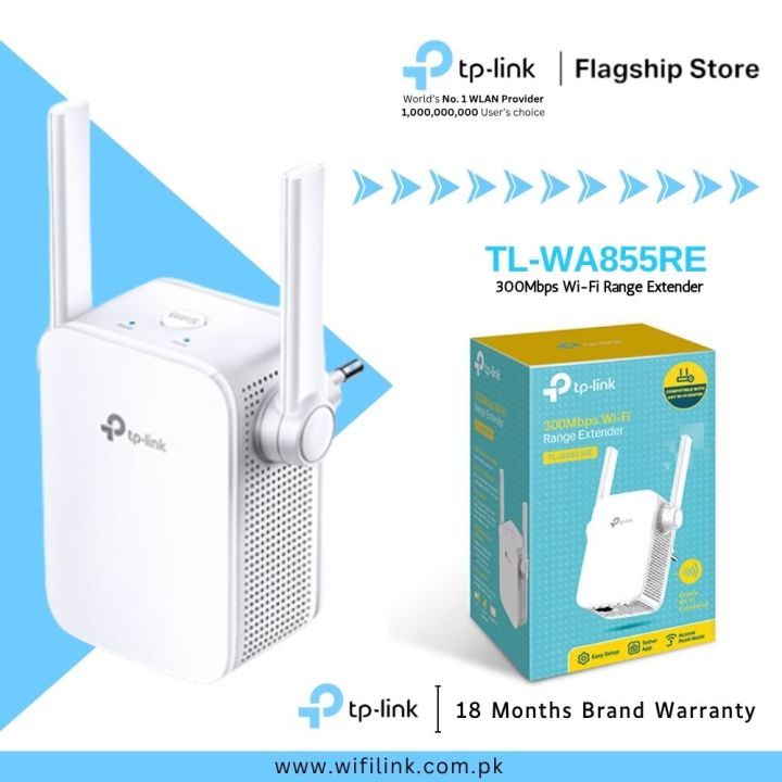 TP-Link Wi-Fi Extender TL-WA854RE / TL-WA850RE / TL-WA855RE 300Mbps Wi-Fi Range Extender - 18 Months Brand Warranty
