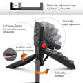 Vlogging Video Making Kit For Mobile Phones - Model AY-49 - Tripod Kit With Microphone And Light - Flexible Tripod - All in One - Better Sound And Lighting Indoors or Outdoors.. 