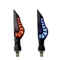 Motorcycle Led Indicators ( 2 Pcs Set Turn Signal Lamp Sequential Flowing Flash Indicator Lights Running Light Tail Light). 