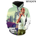 3D Printed Spring And Fall Sweatshirts Grand Auto 4 Men Women Children Hoodies Pullover Boy Girl Kids Streetwear Tops. 